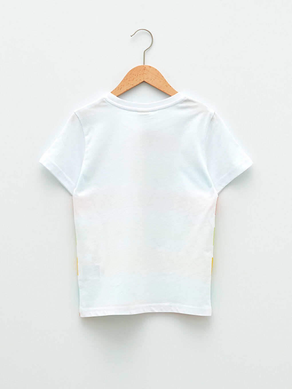 Bisiklet Yaka Baskılı Kısa Kollu Pamuklu Erkek Çocuk Tişört-1