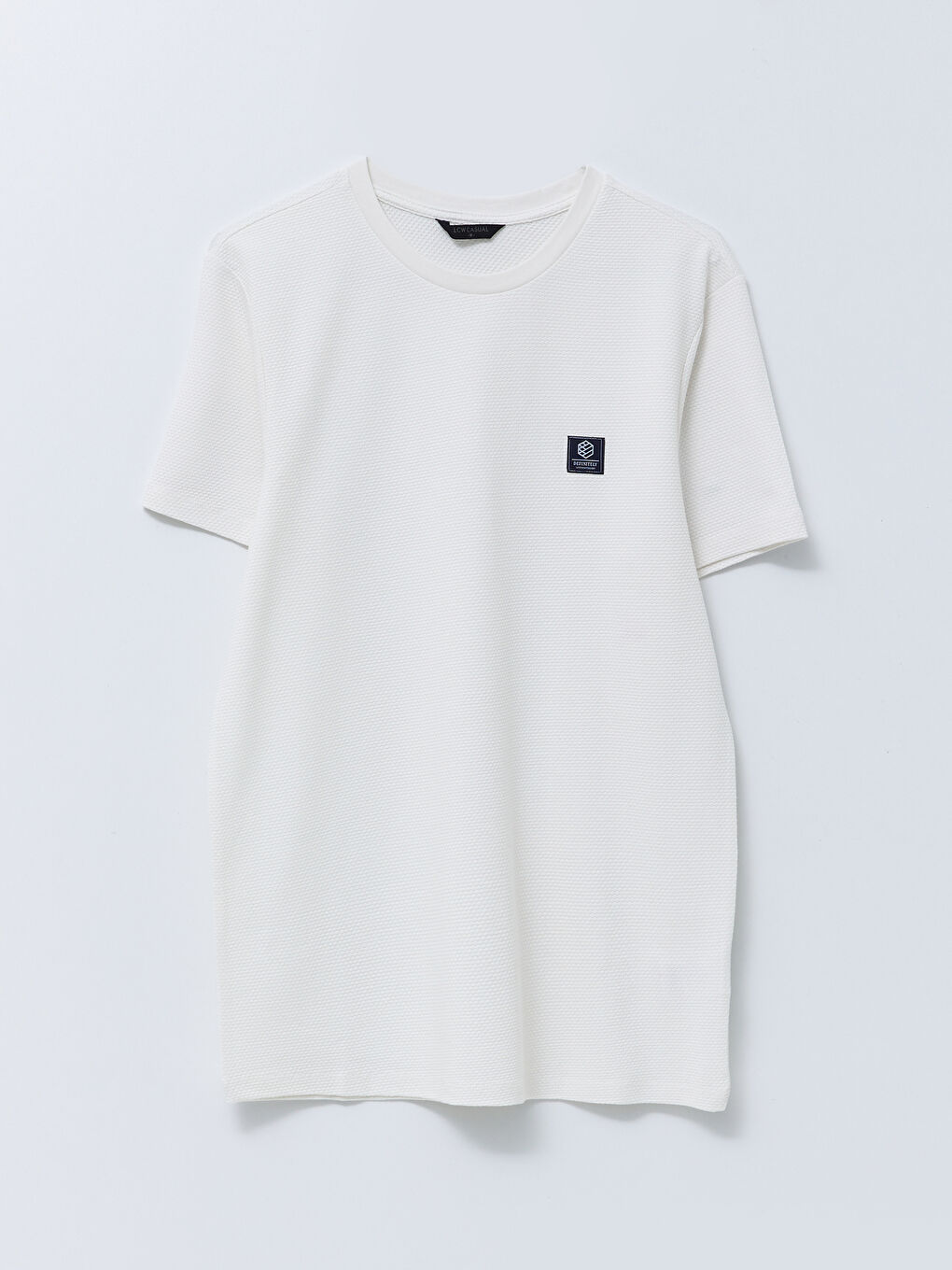 تيشيرت رجالي ياقة دائرية كم قصير مطبوع قطن ممشط-5