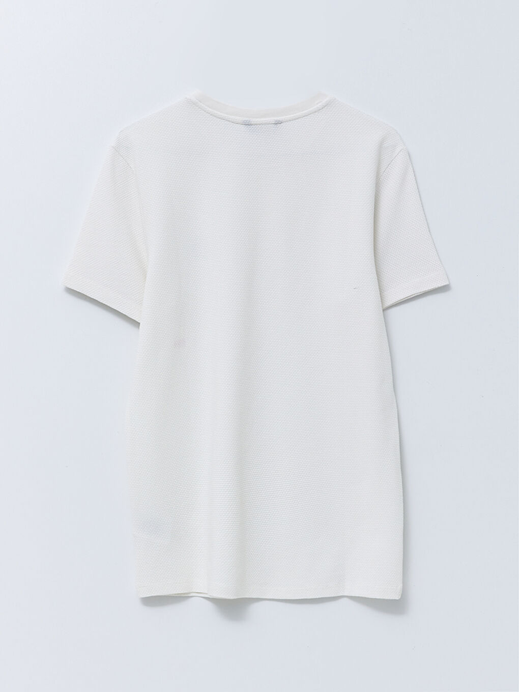 تيشيرت رجالي ياقة دائرية كم قصير مطبوع قطن ممشط-6