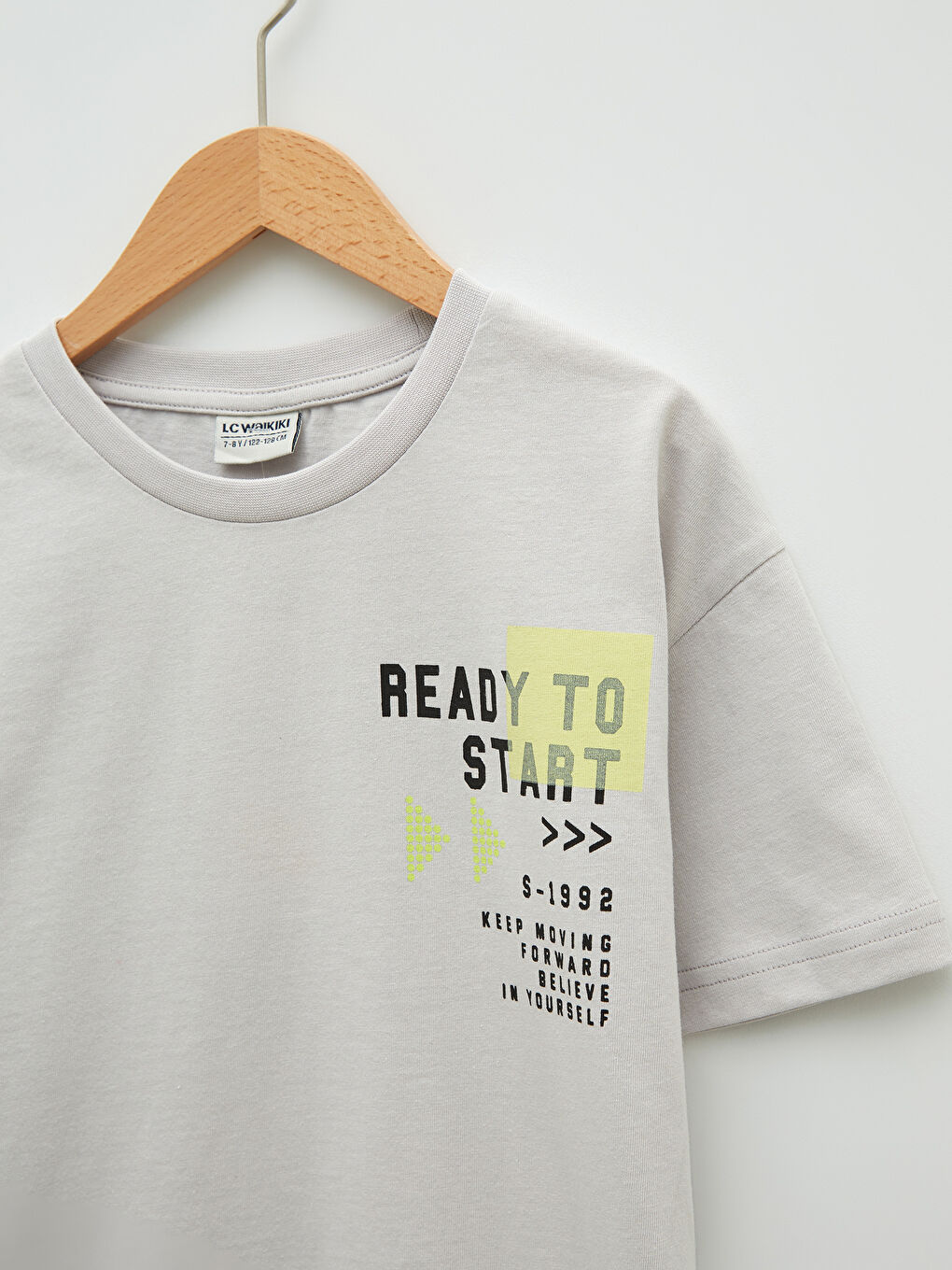 قميص ولادي كم قصير مطبوع بكول مدور قطن-1