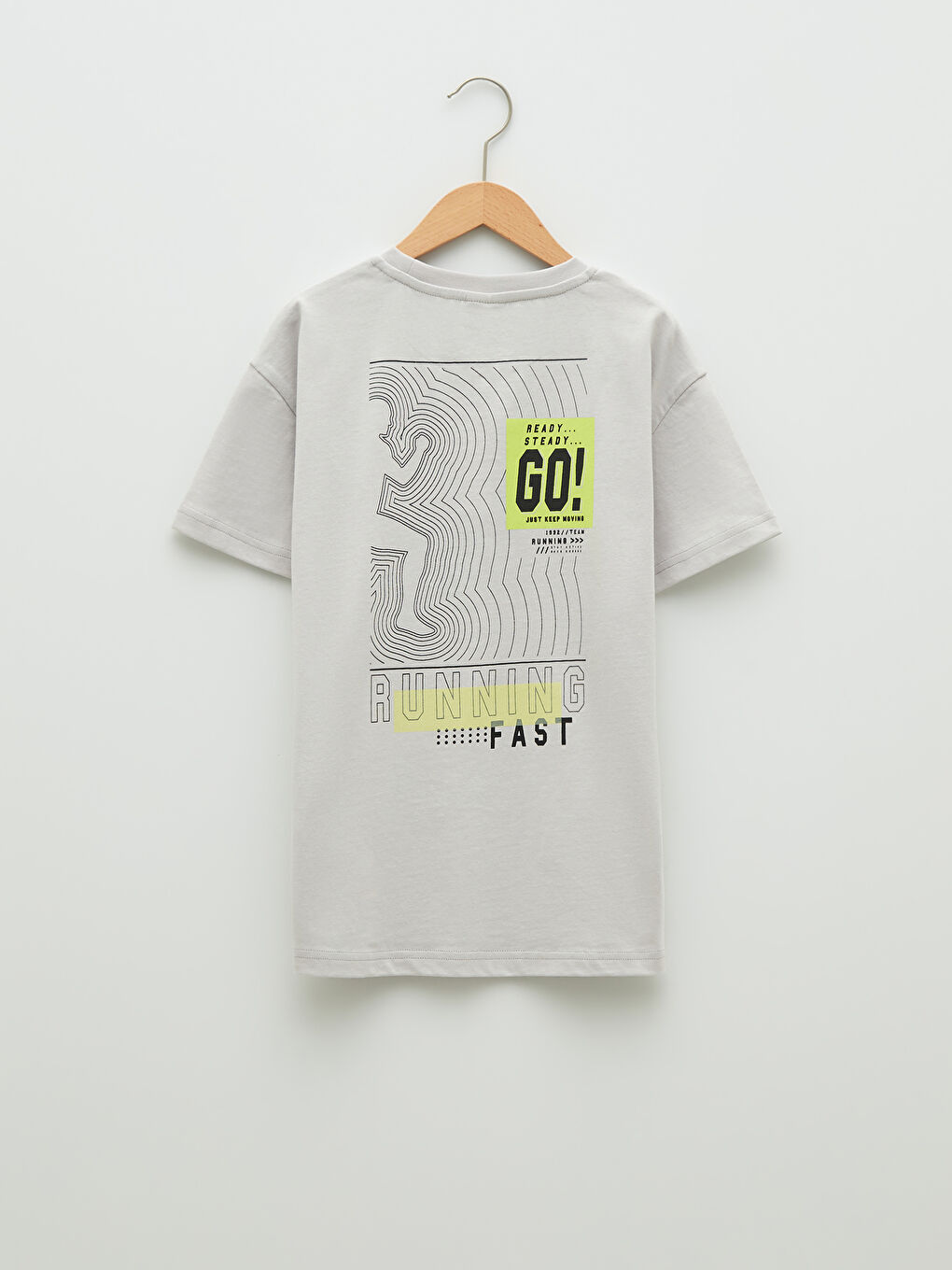 قميص ولادي كم قصير مطبوع بكول مدور قطن-2