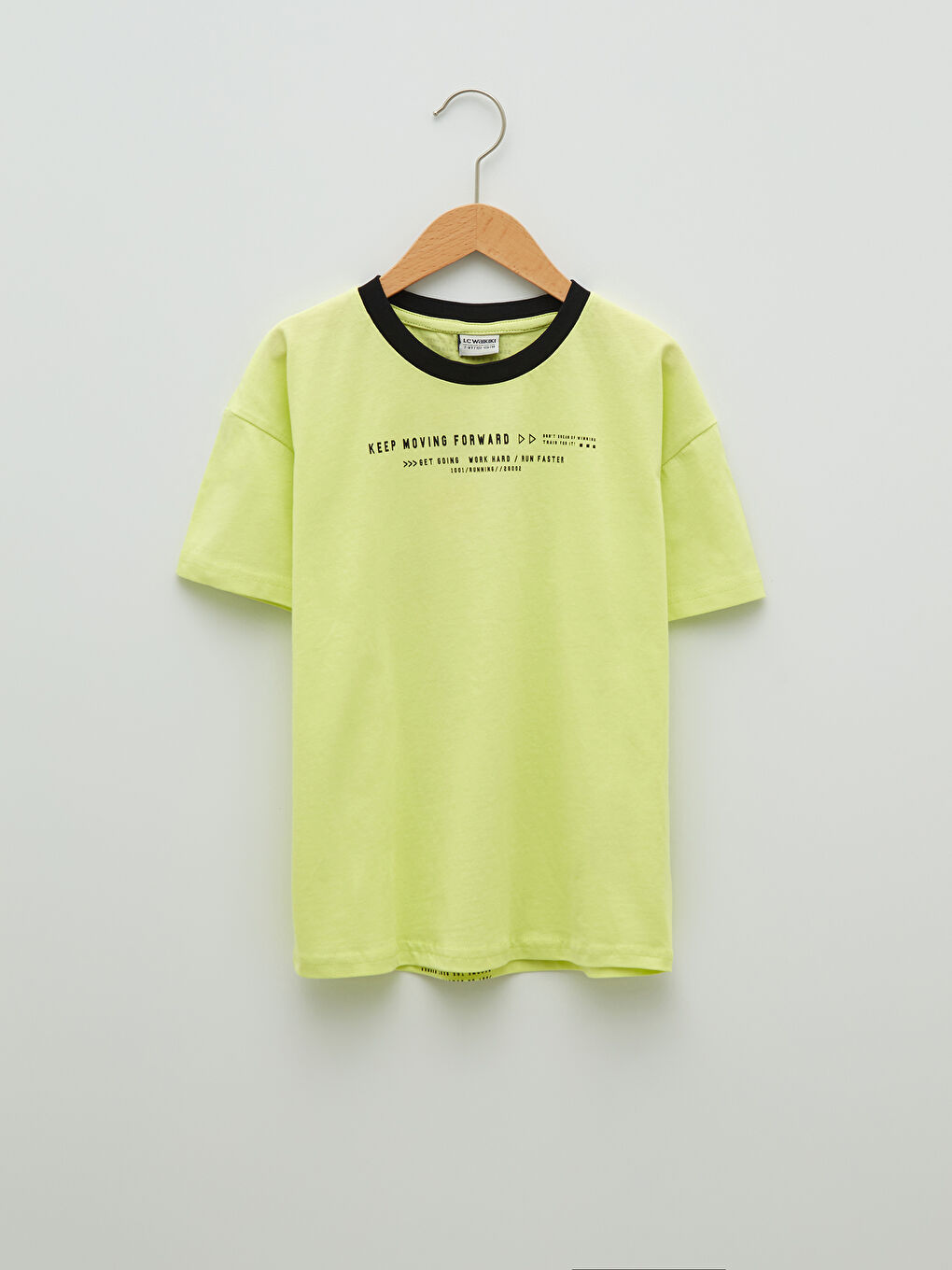 Crew Neck Printed Short Sleeve Cotton Boy T-shirt