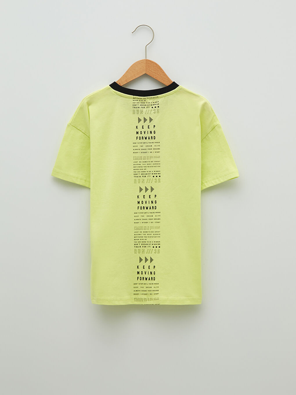 Crew Neck Printed Short Sleeve Cotton Boy T-shirt-2