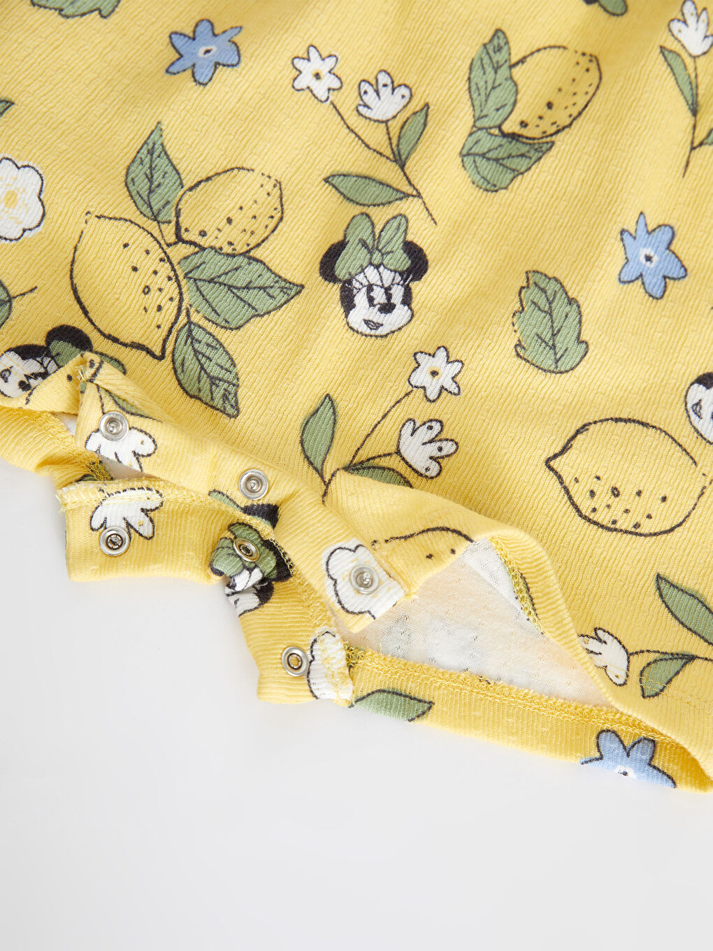 LCW baby Square Neck Strap Printed Cotton Baby Girl Jumpsuit -S24411Z1-LUG