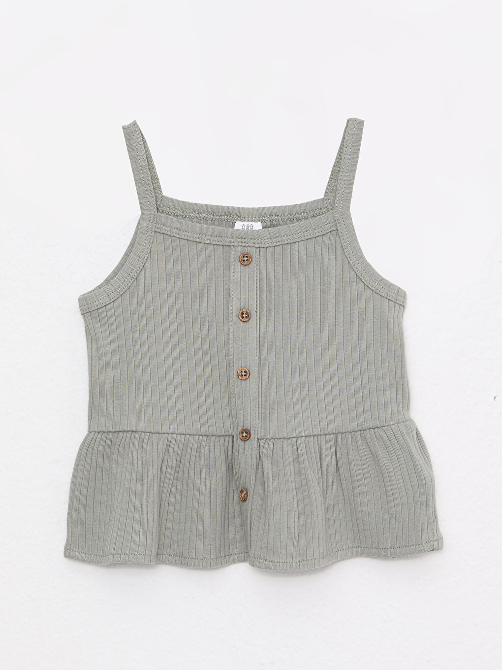 تيشورت و شورت ديال بنت صغيرة بحمالات بياقة مربعة بسيط جيرسي طقم جوج ديال الباكات-1