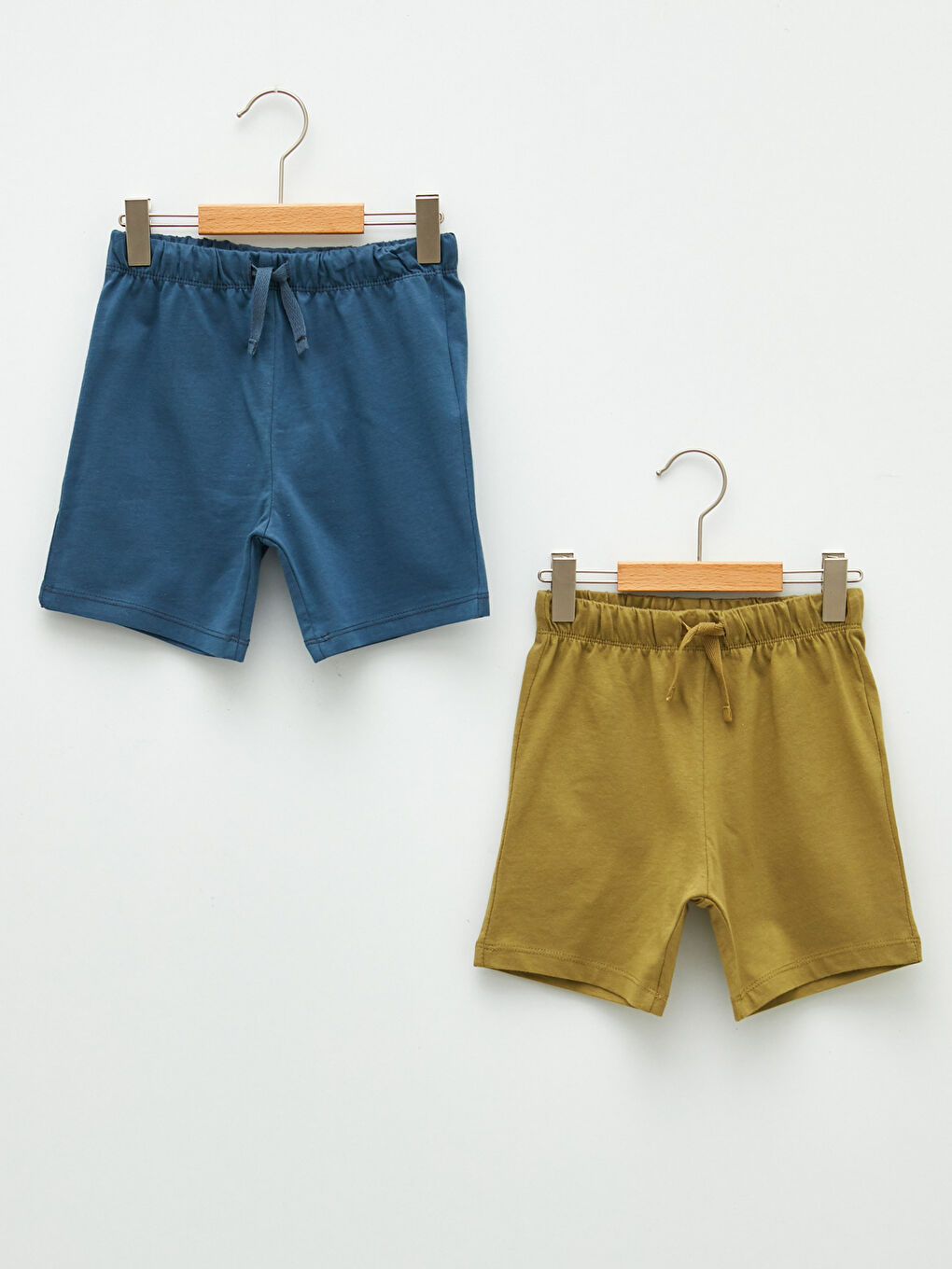 Elastischer Bund Basic Baby Jungen Shorts 2er-Pack
