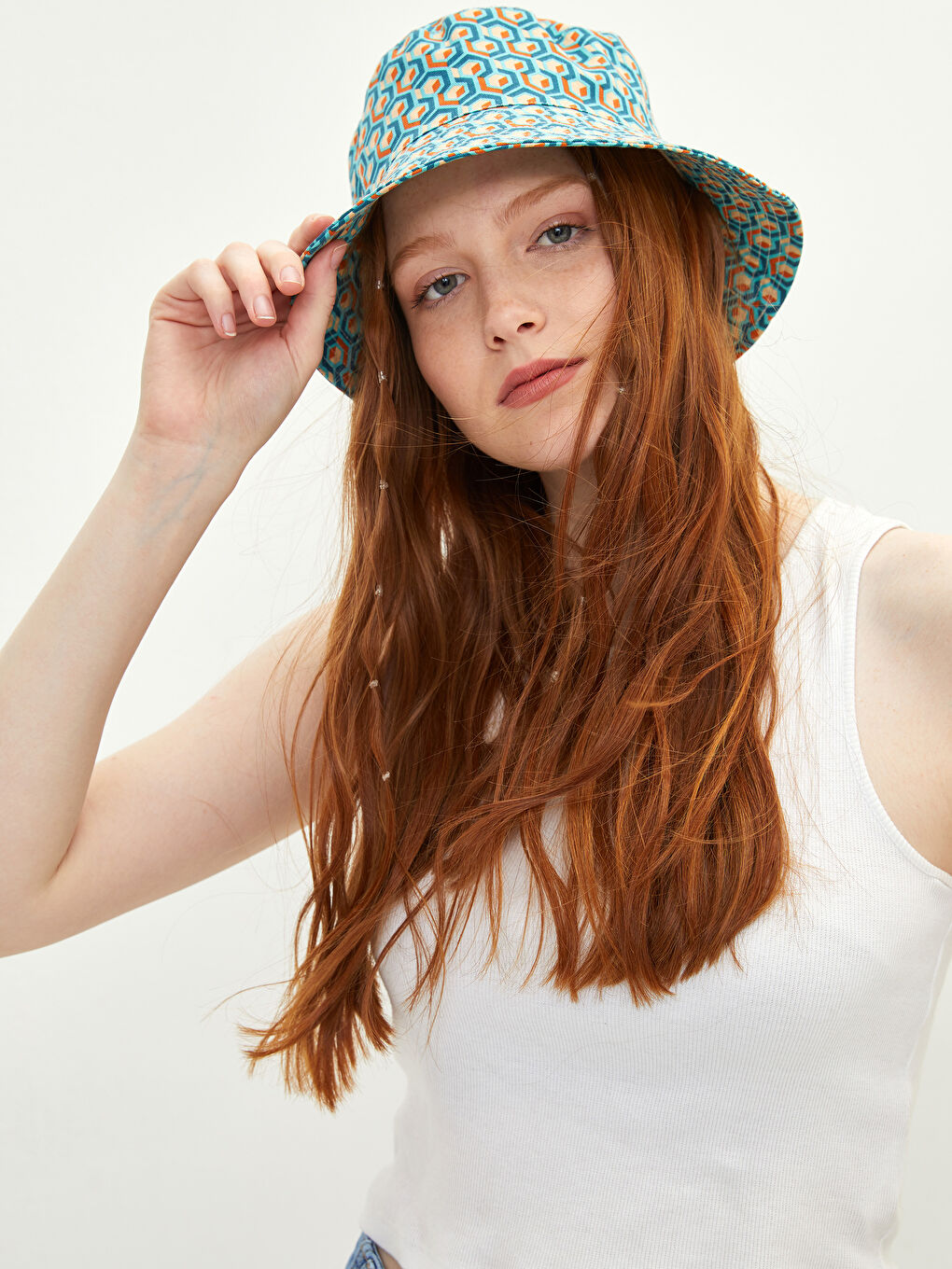 Patterned Women's Bucket Hat