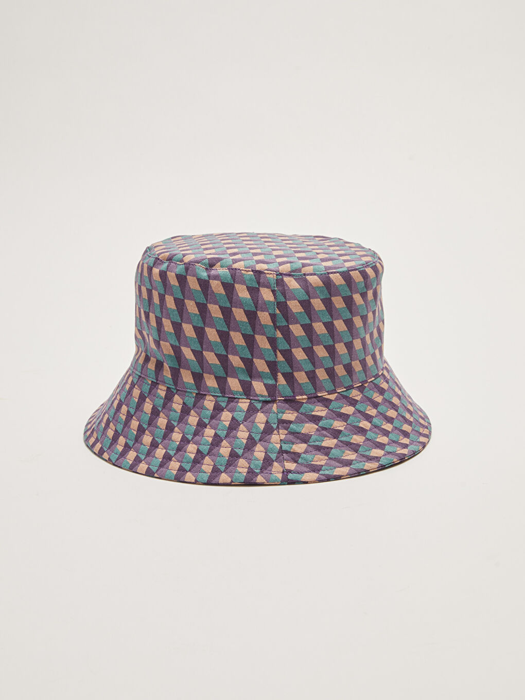 قبعة دلو للسيدات بنقشة-3