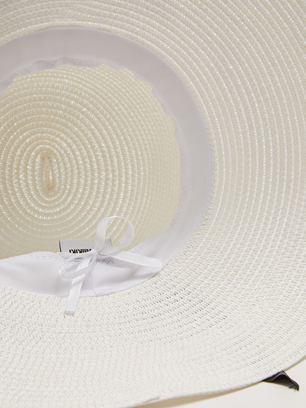 Piping Detailed Straw Women's Hat -S24458Z8-FFB