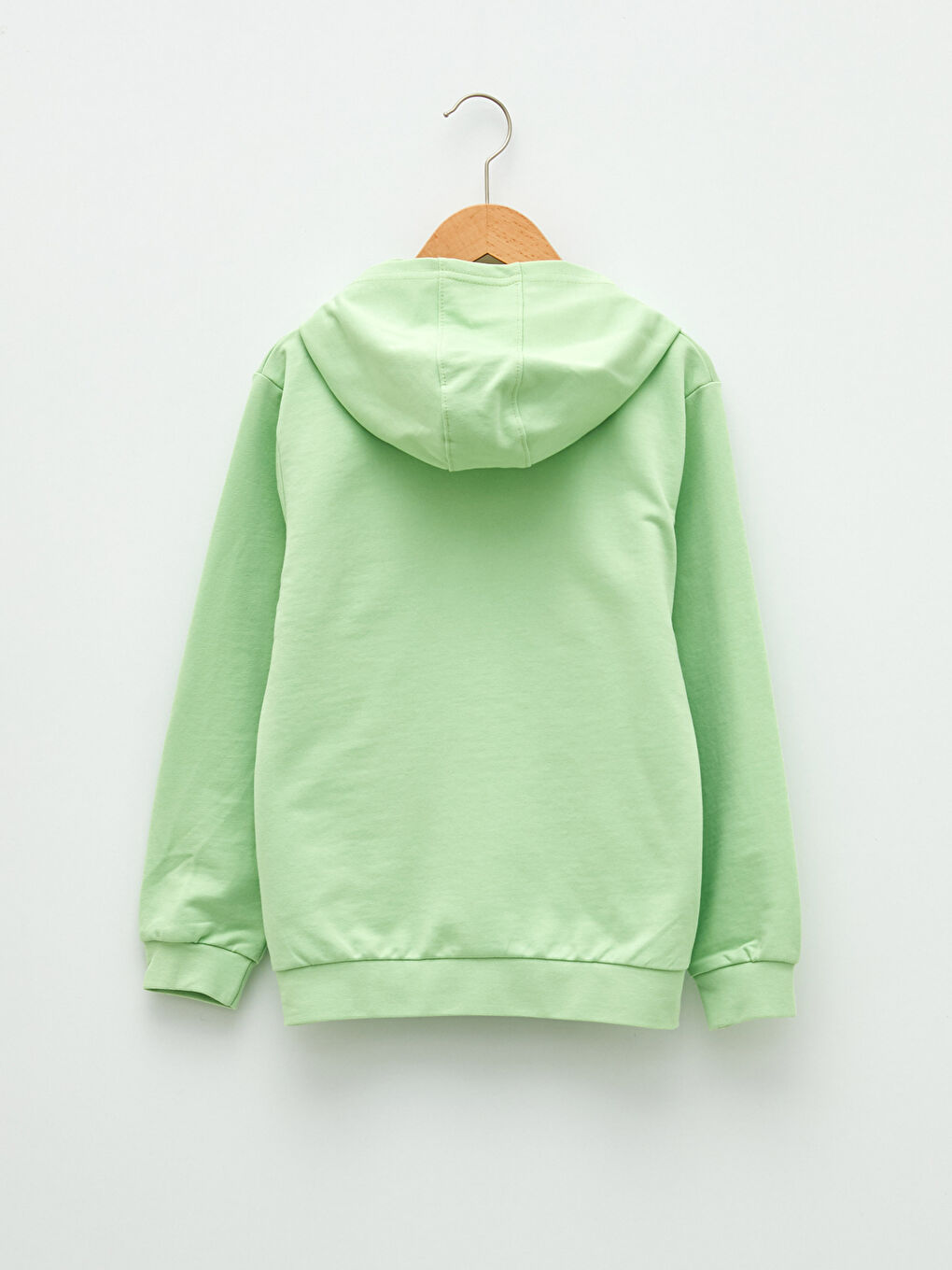 LCW Kids Hooded Printed Long Sleeve Boys' Zippered Sweatshirt -S24465Z4-FZK