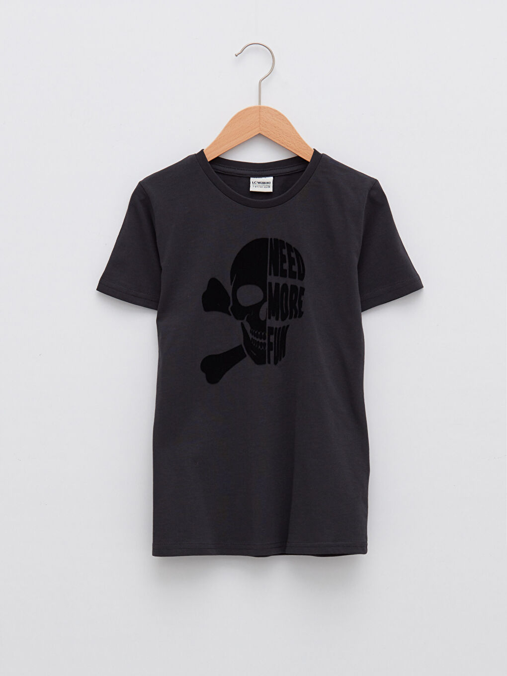 Crew Neck Printed Short Sleeve Cotton Boy T-shirt