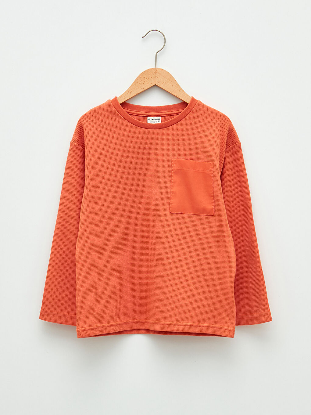 LCW Kids Crew Neck Basic Long Sleeve Boys' T-Shirt -S24477Z4-GE0