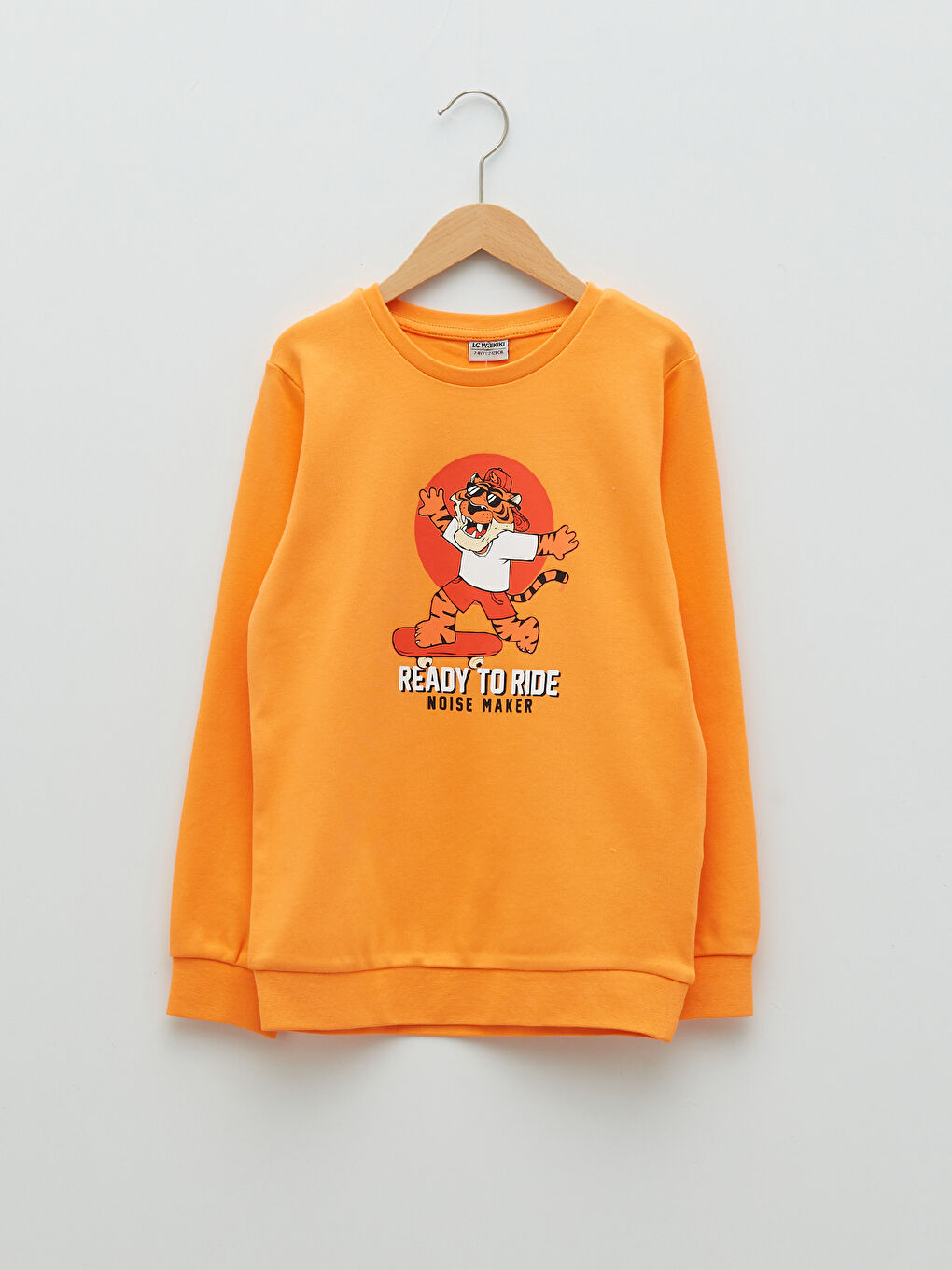LCW Kids Crew Neck Printed Long Sleeve Boys' Sweatshirt -S24481Z4-GBE