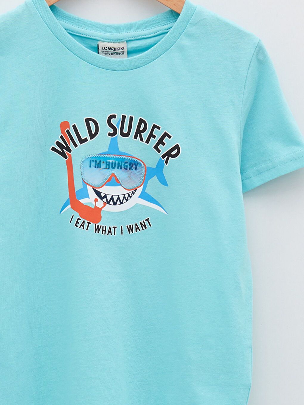 T-shirt garçon en coton à manches courtes imprimé col rond-2