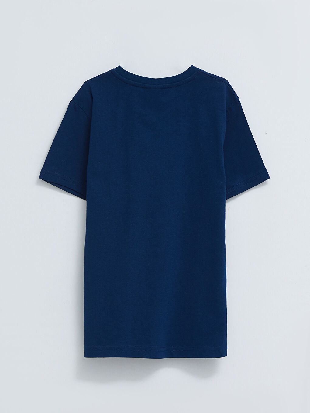 V-Neck Printed Short Sleeve Cotton Boy T-Shirt-1