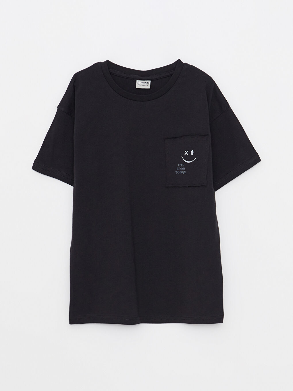 Crew Neck Printed Short Sleeve Cotton Boy T-shirt