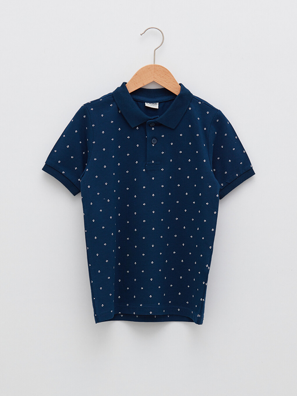 Polo Neck Printed Short Sleeve Boys' T-shirt