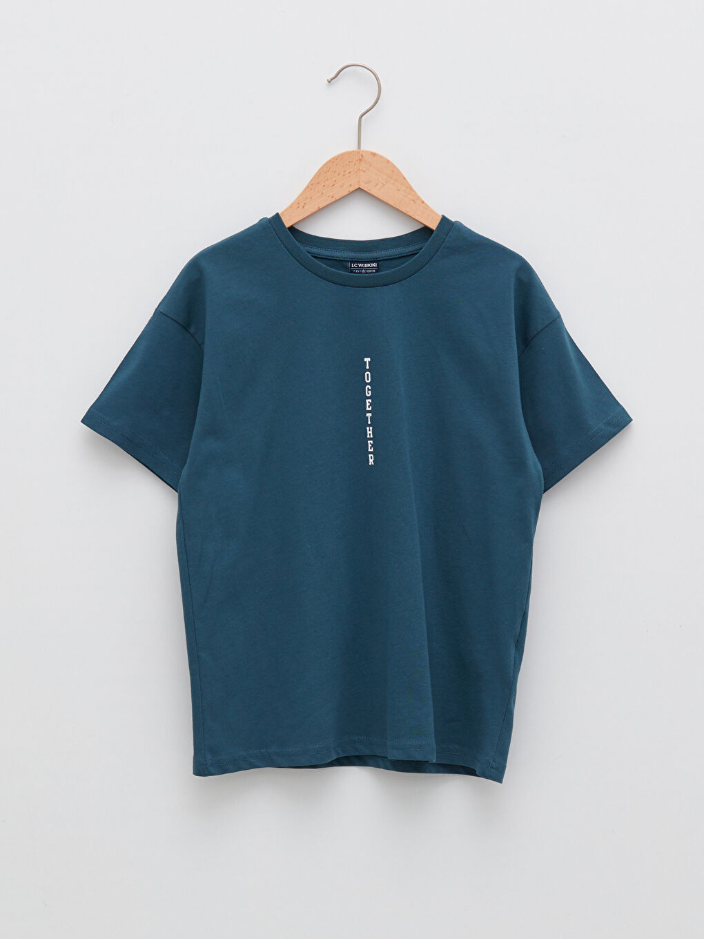 Crew Neck Printed Short Sleeve Boys' T-Shirt