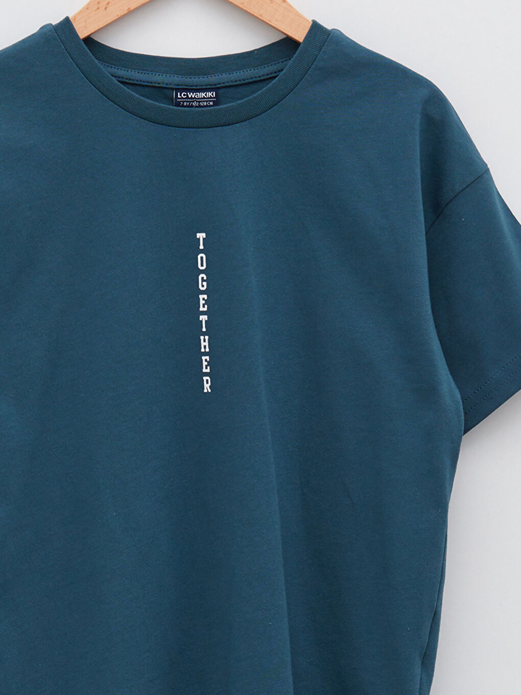 Crew Neck Printed Short Sleeve Boys' T-Shirt-2