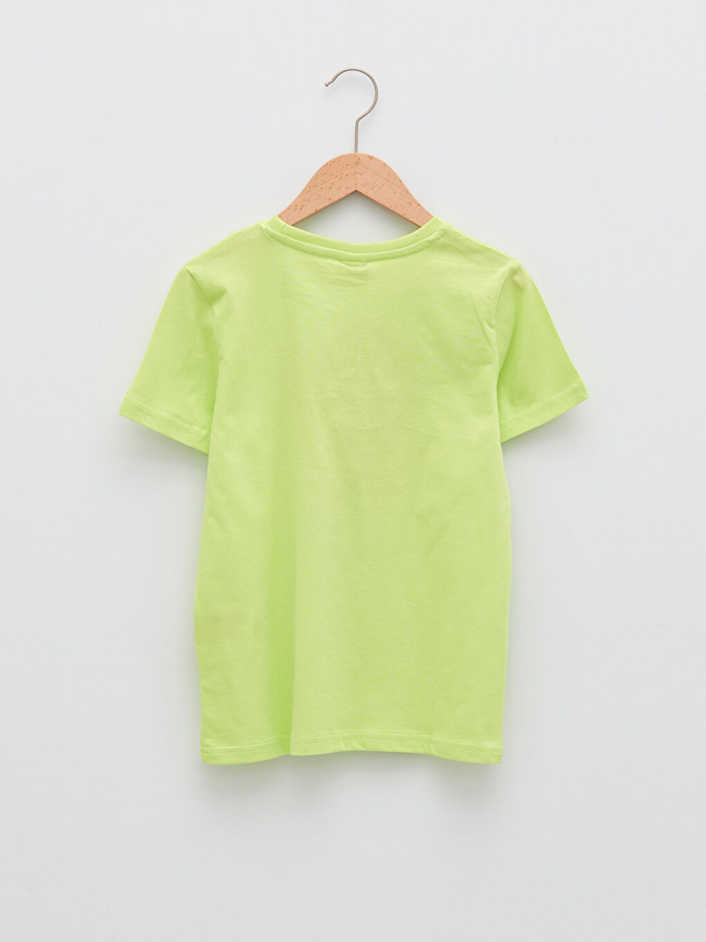 Crew Neck Printed Short Sleeve Cotton Boy T-shirt-1