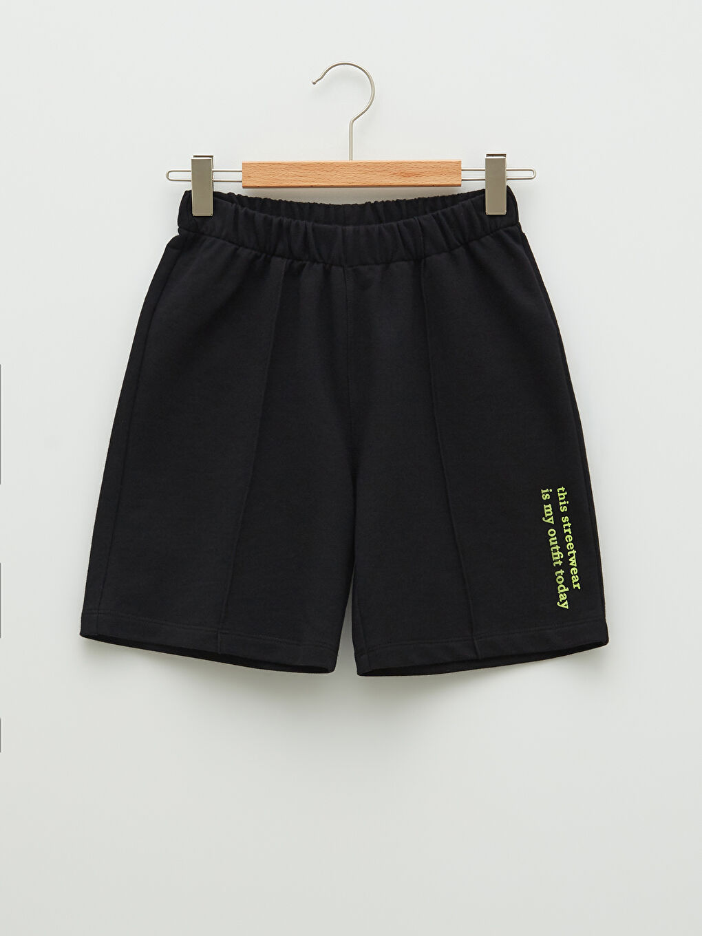 سويتشيرت ولاد كم قصير مطبوع بكول مدور و برمودا-3