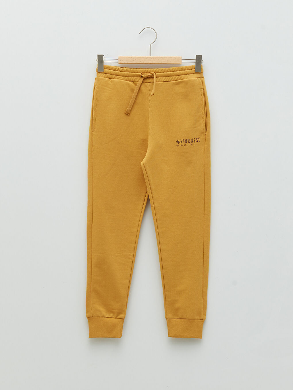 Sarı Beli Lastikli Baskılı Erkek Çocuk Jogger Eşofman Altı