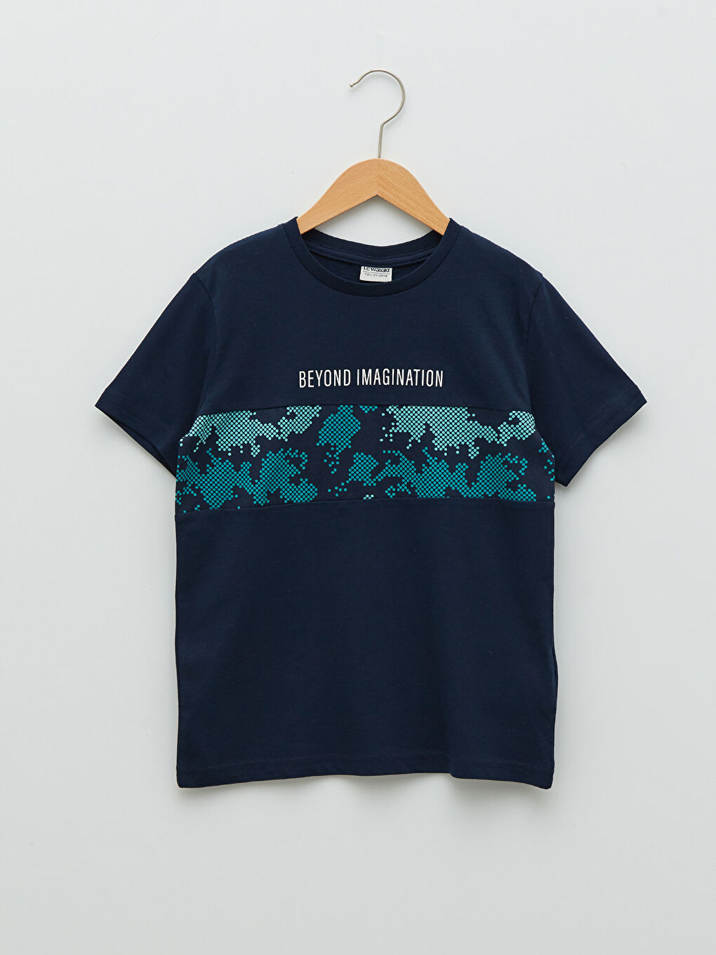 Crew Neck Printed Short Sleeve Boys' T-Shirt