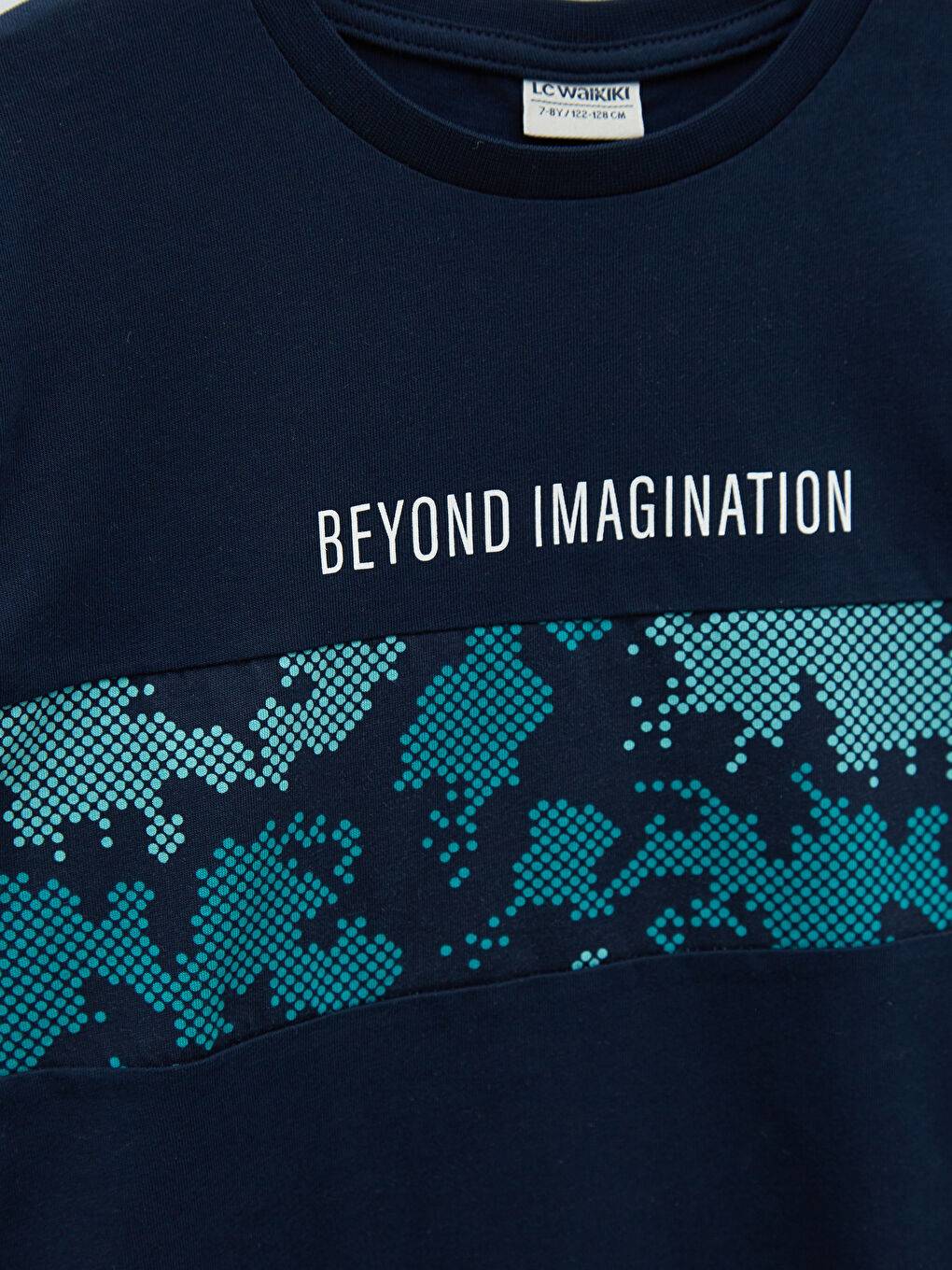 Crew Neck Printed Short Sleeve Boys' T-Shirt-2