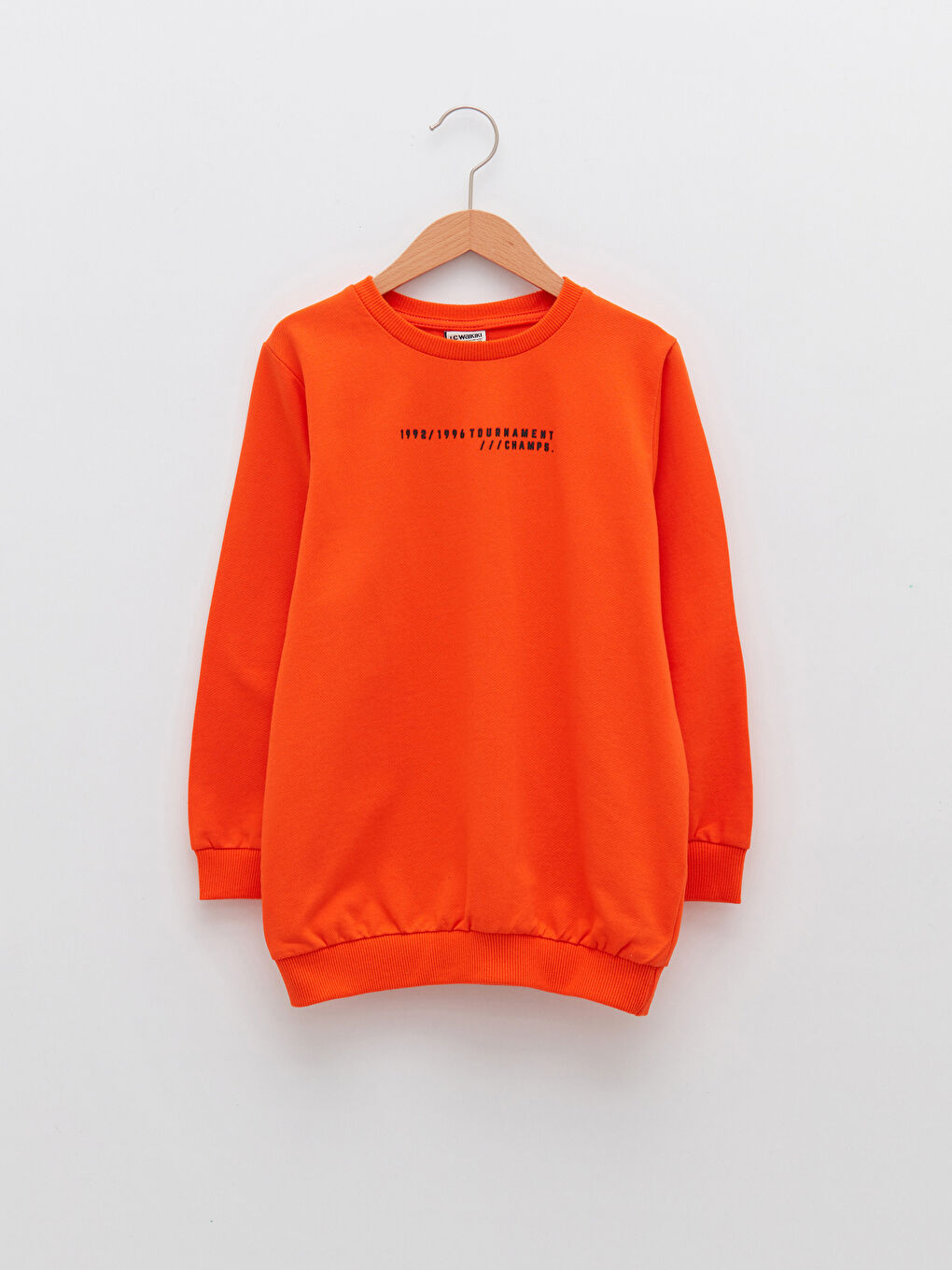 LCW Kids Crew Neck Printed Long Sleeve Boys' Sweatshirt -S24578Z4-KG1
