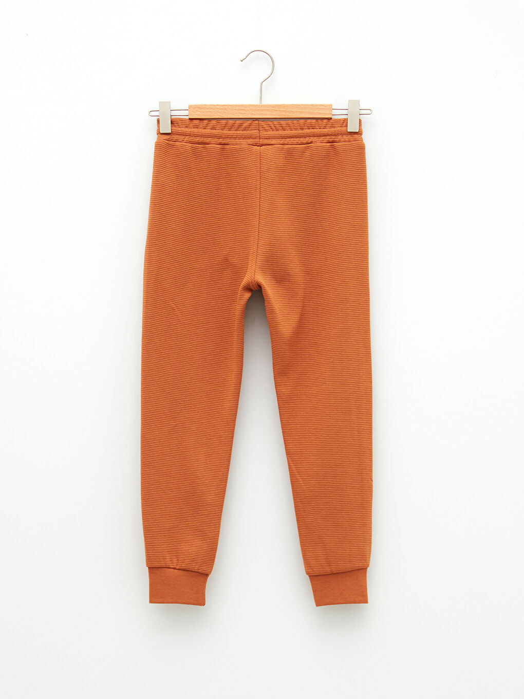 Kahverengi Beli Lastikli Basic Erkek Çocuk Jogger Eşofman Altı-1