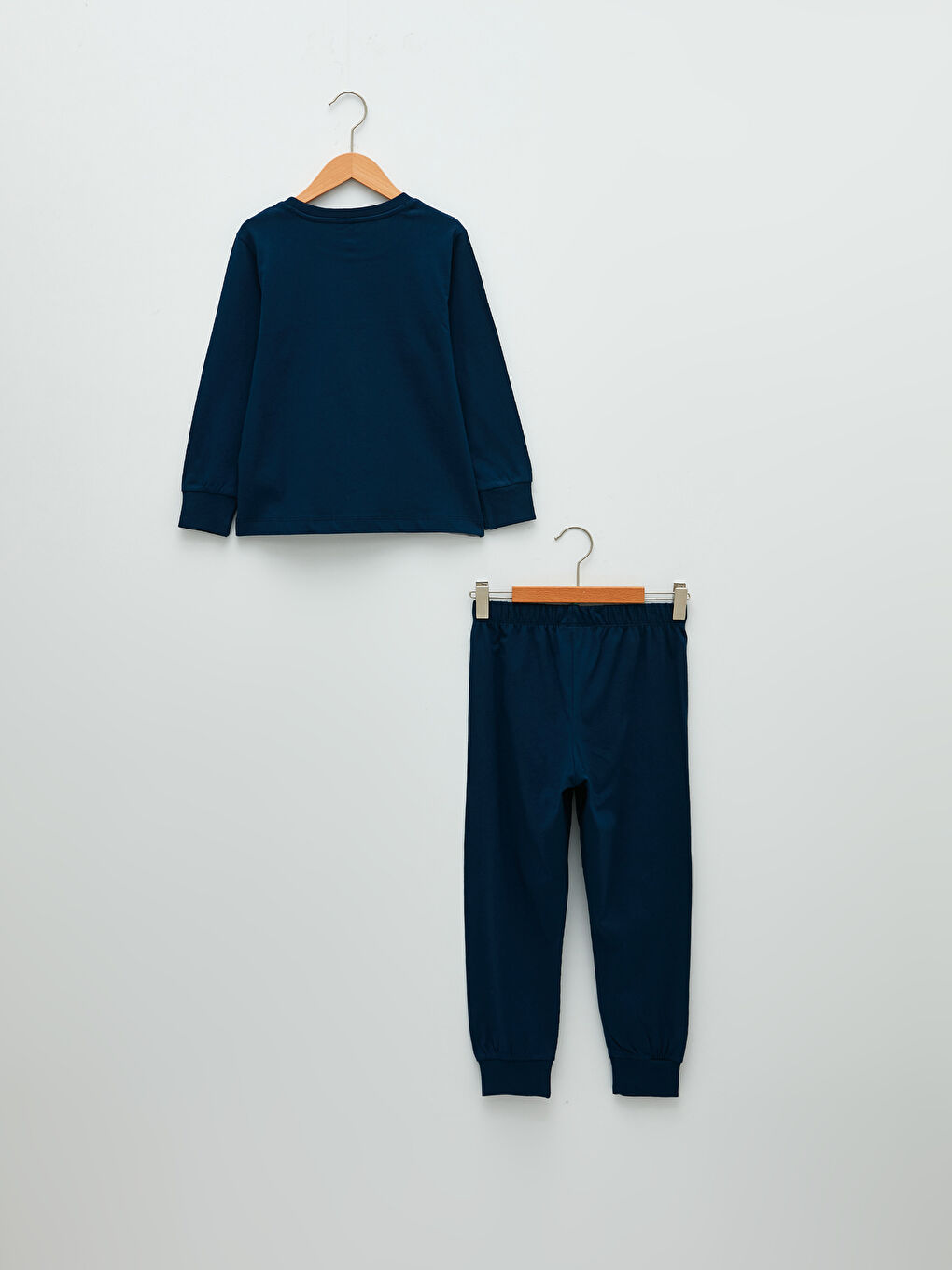 Crew Neck Printed Long Sleeve Boys' Pyjama Set-1