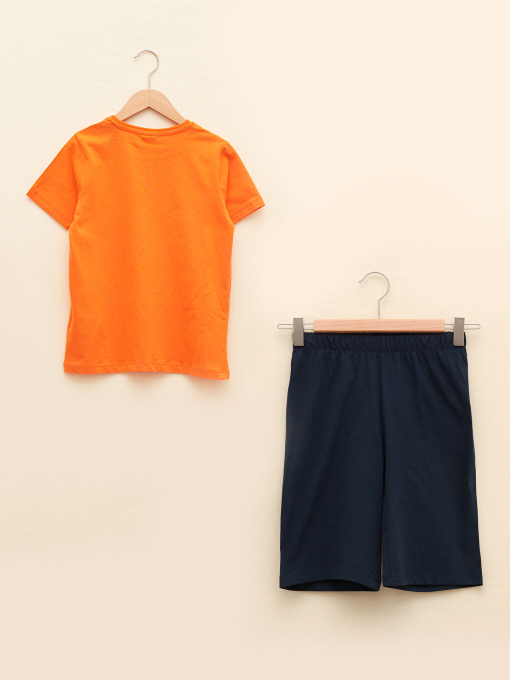 LCW Kids Crew Neck Printed Short Sleeve Boys' Pyjama Set -S24619Z4-GFX