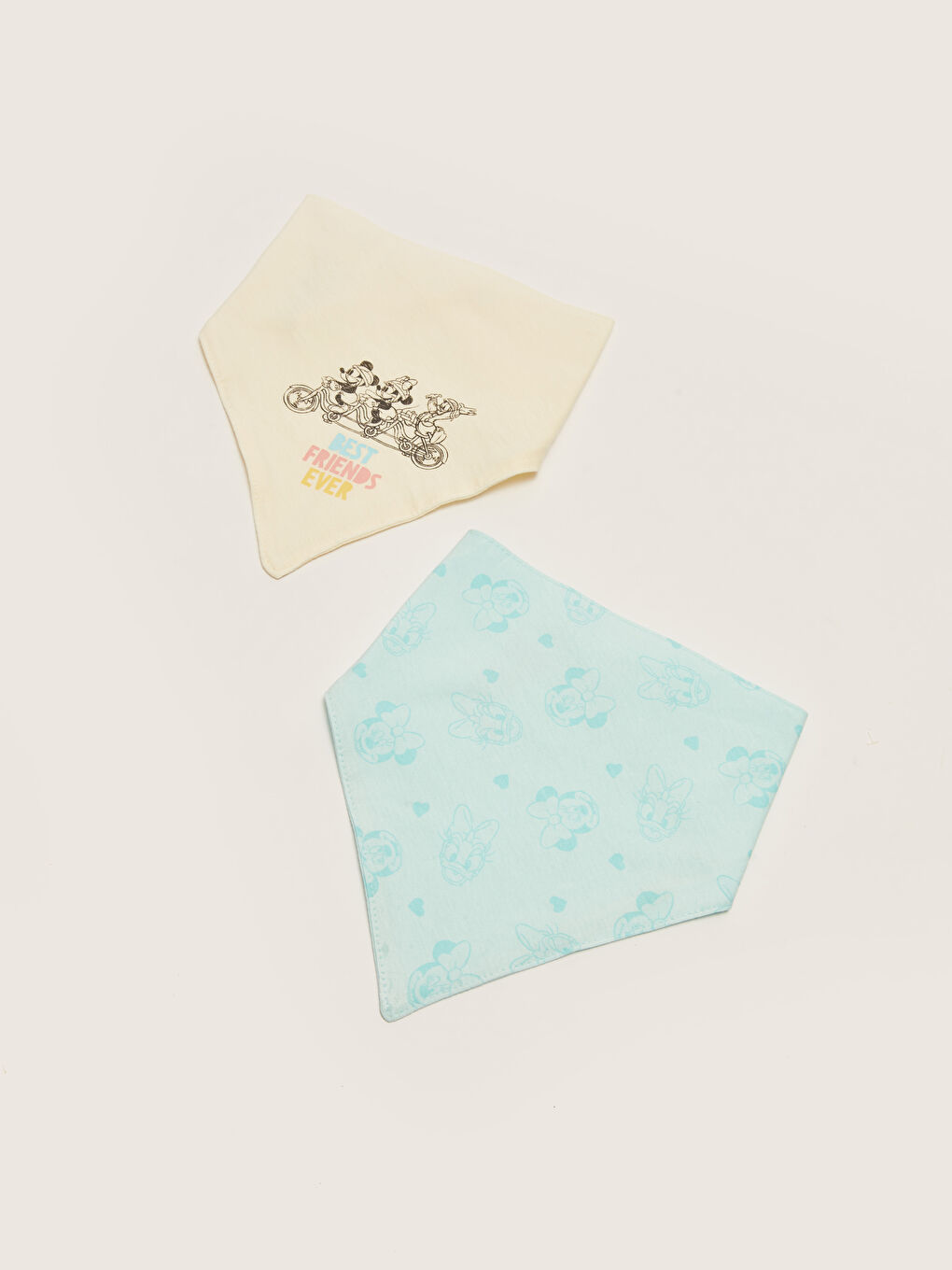 Нагрудники для девочек-малышей с принтом Минни Маус, 2 шт.-2