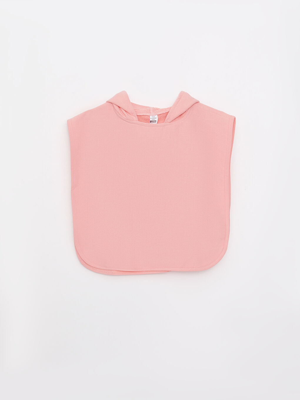 Mercan Kapüşonlu Basic  Kız Bebek Panço Havlu