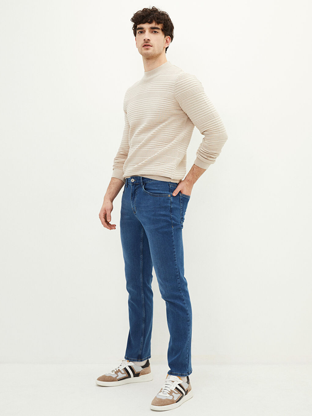 LCW Jeans Orta İndigo Rodeo 779 Regular Fit Erkek Jean Pantolon