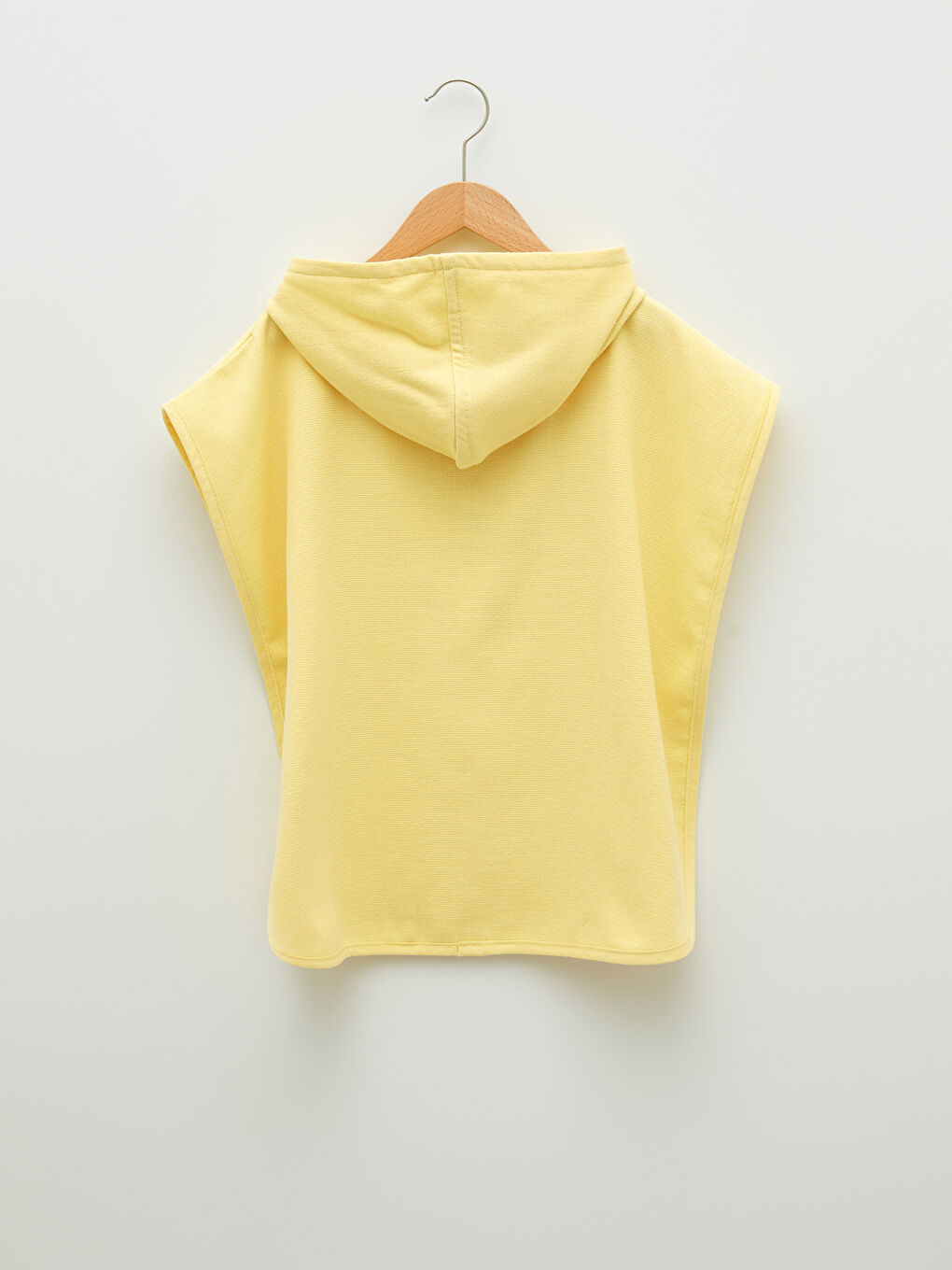 Sarı Kapüşonlu Uzun Kollu Basic Erkek Bebek Bornoz-2