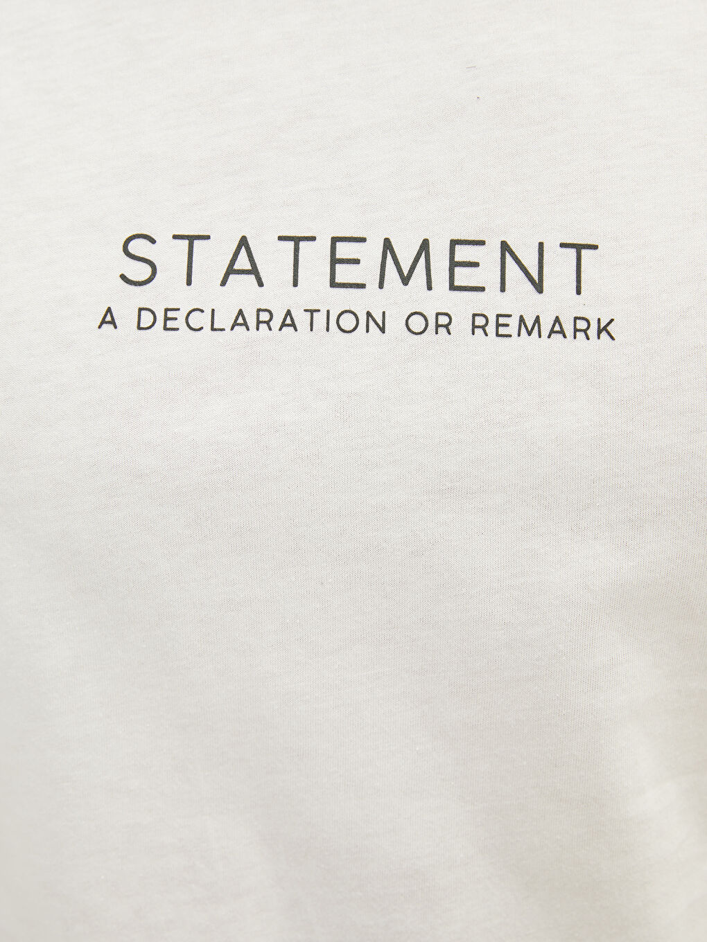 Ekru Bisiklet Yaka Kısa Kollu Baskılı Penye Erkek Tişört-3