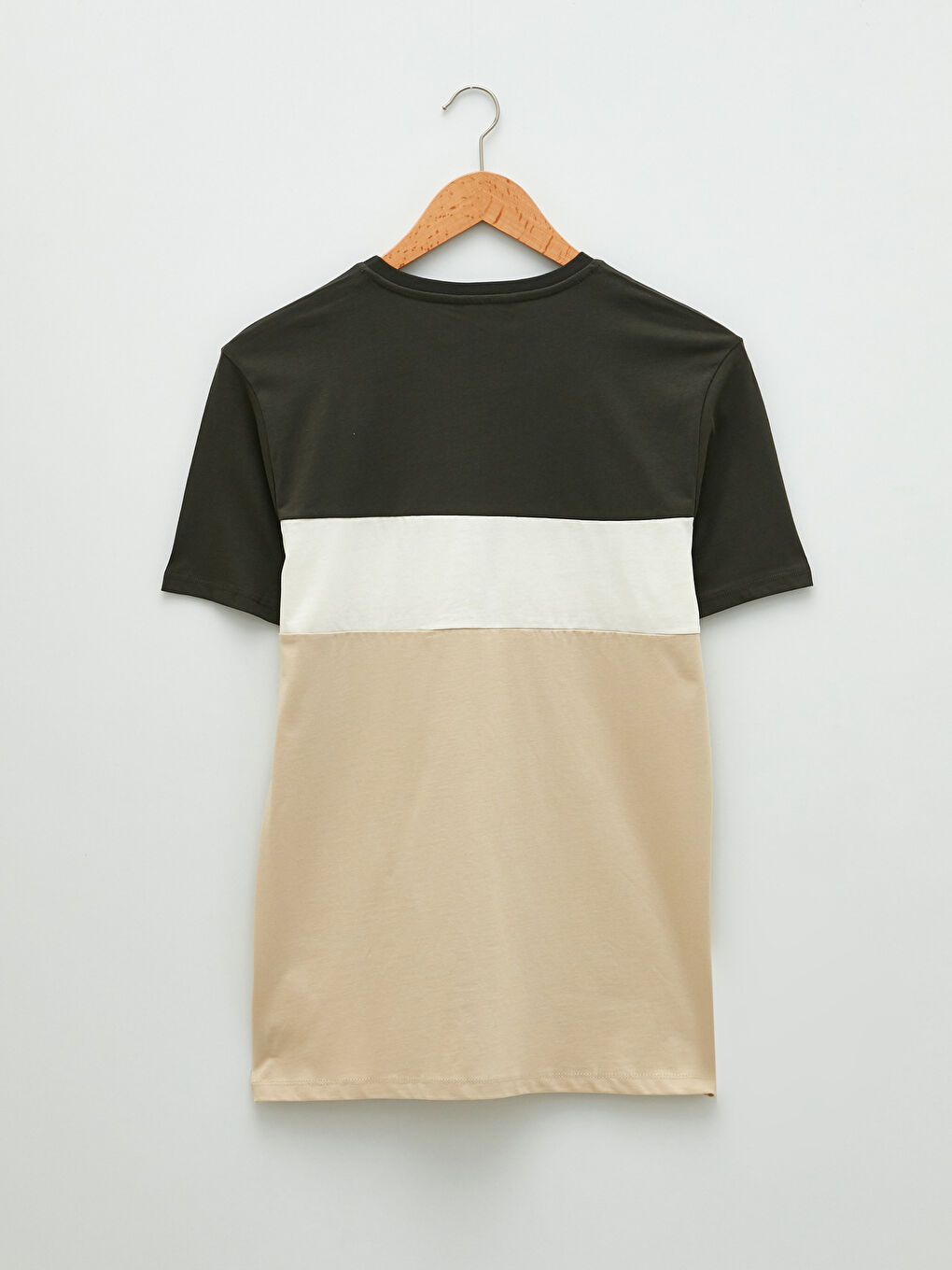 Crew Neck Short Sleeve Printed Combed Cotton Men's T-shirt-6