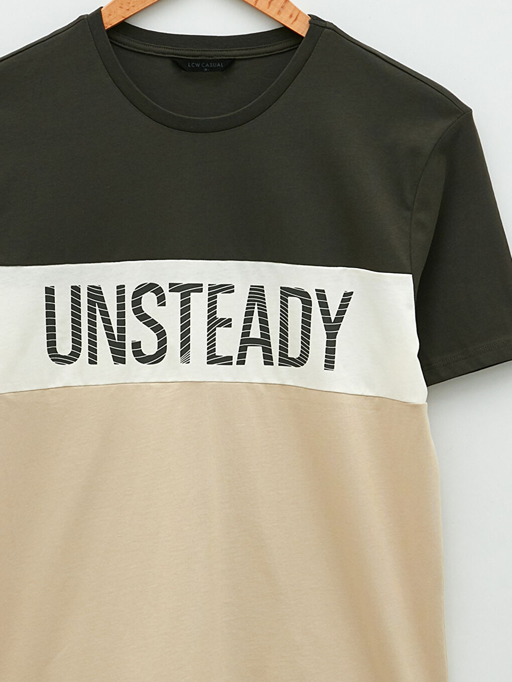 Crew Neck Short Sleeve Printed Combed Cotton Men's T-shirt-7