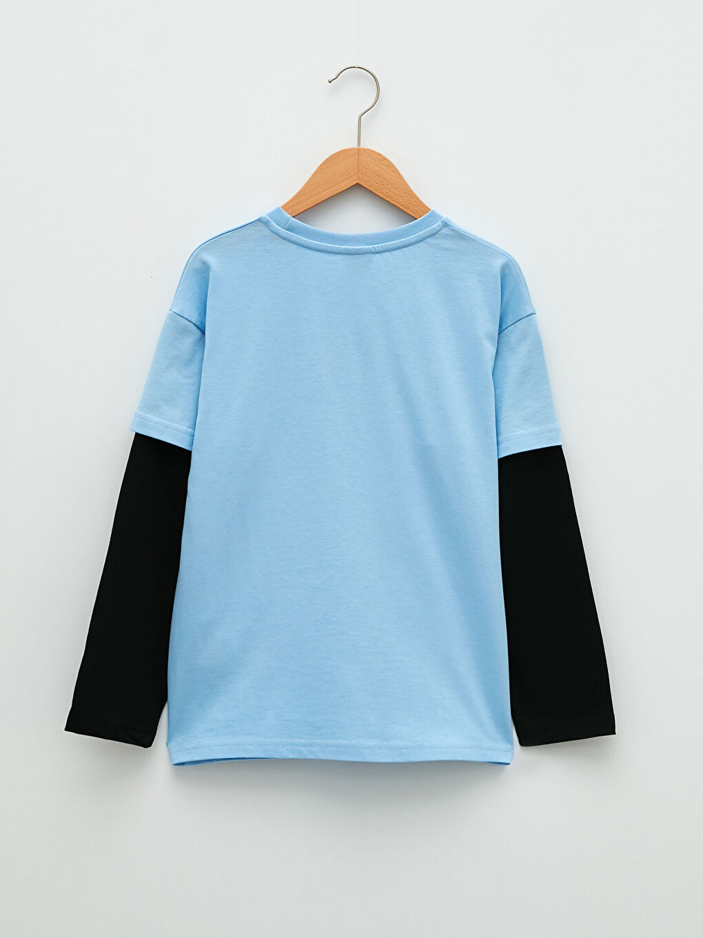 LC Waikiki Crew Neck Printed Long Sleeve Boys' T-Shirt -S24722Z4-FFS