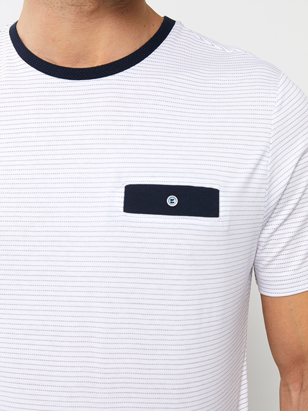 Lacivert Standart Kalıp Erkek Şortlu Pijama Takımı-4