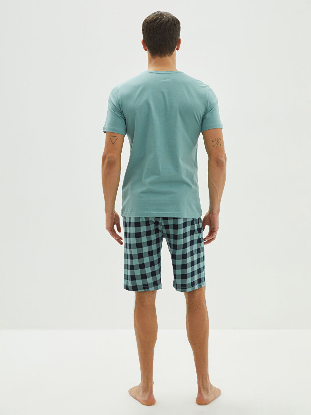 Ensemble pyjama court pour Hommes à coupe régulière-4