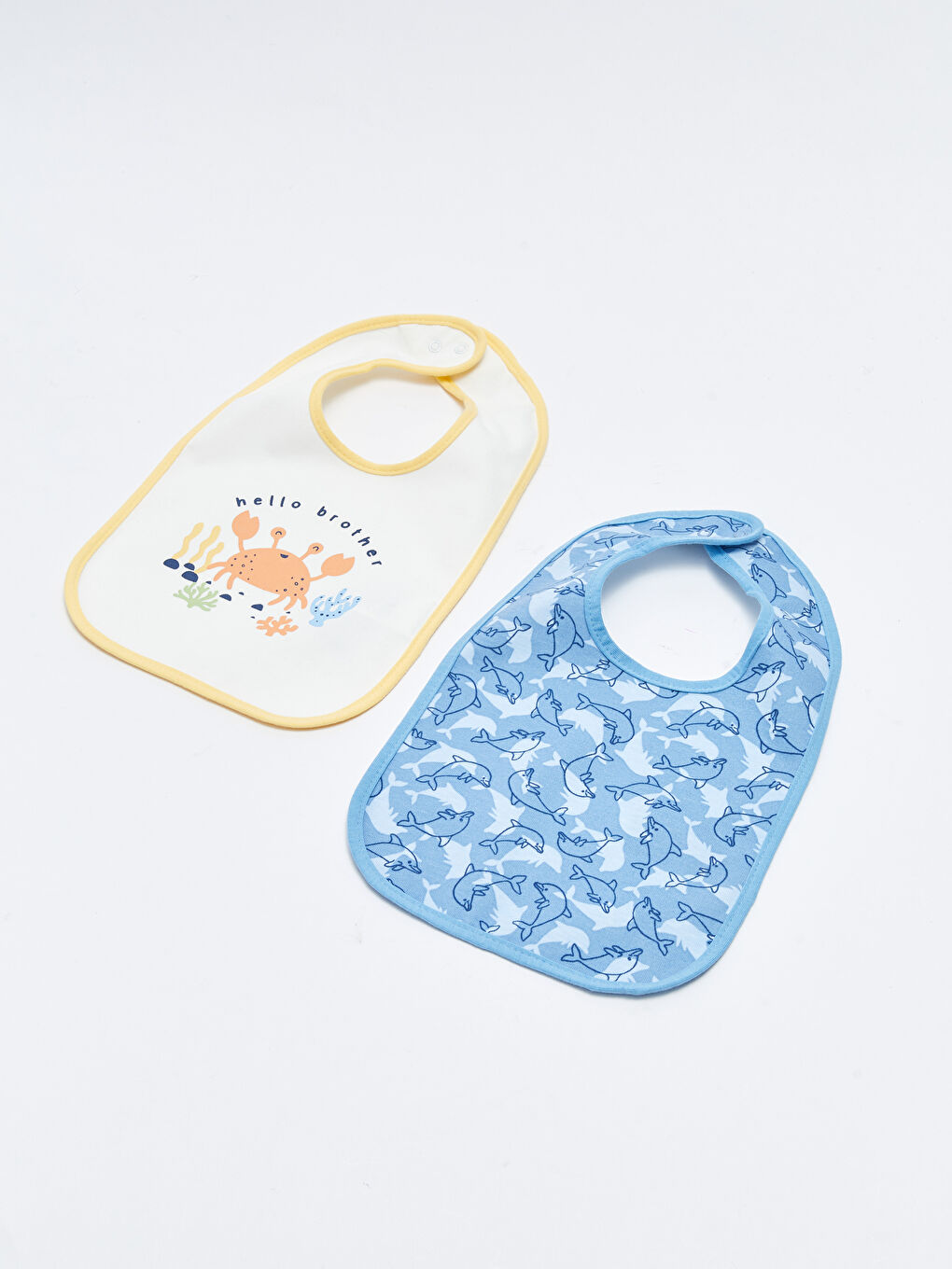 LCW baby Baskılı Erkek Bebek Mama Önlüğü 2'li -S24796Z1-FDU