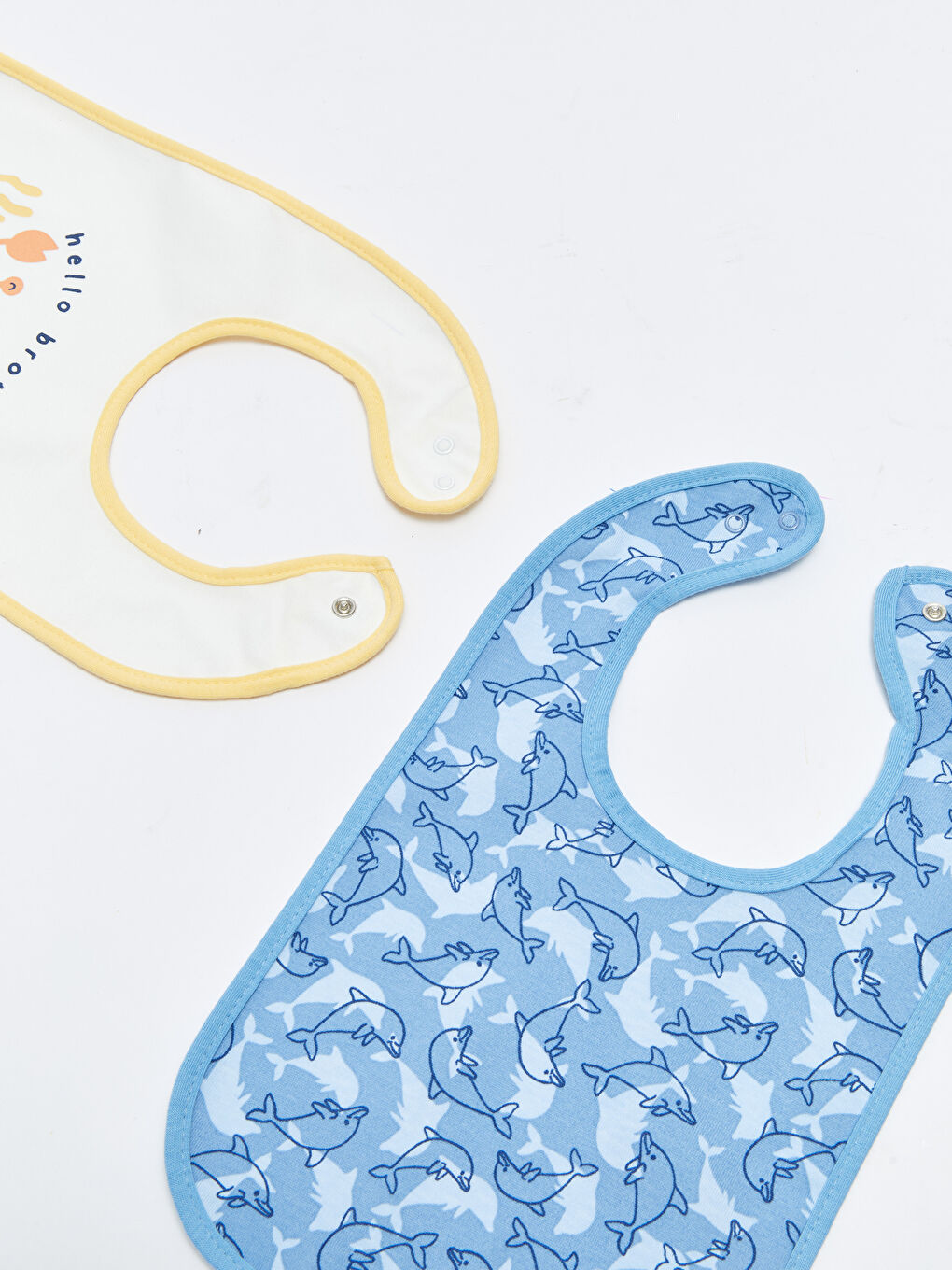 LCW baby Baskılı Erkek Bebek Mama Önlüğü 2'li -S24796Z1-FDU