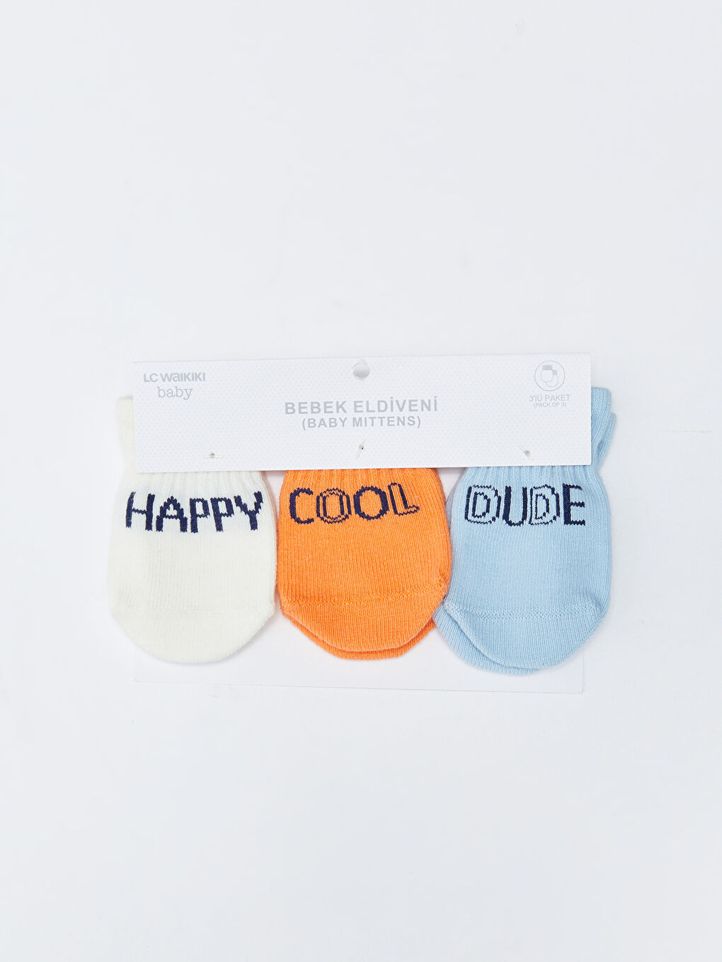 Printed Baby Boy Gloves 3 Pack