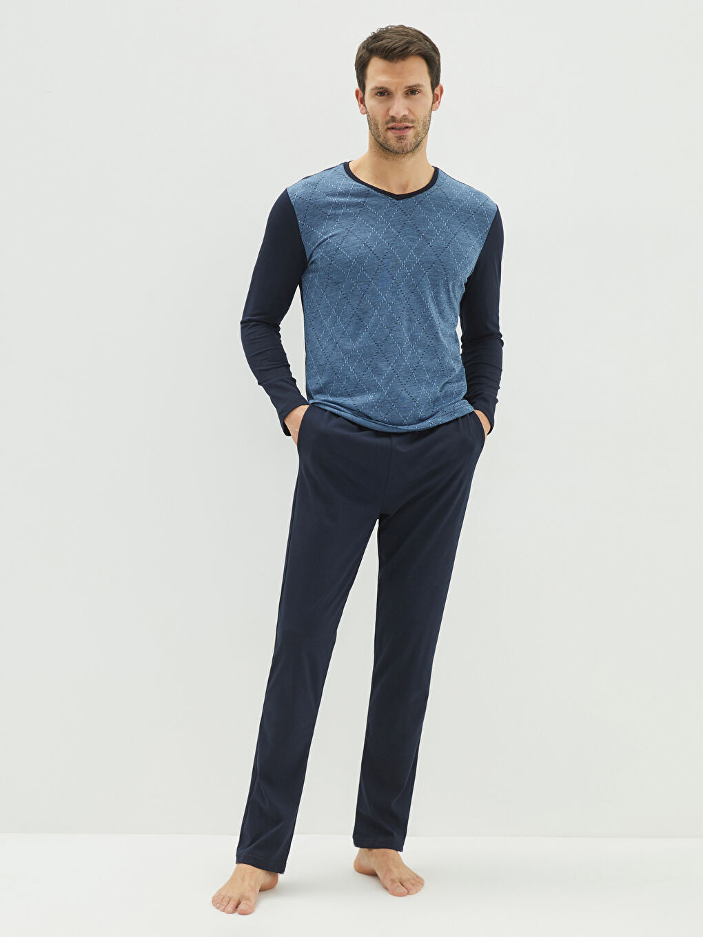 Ensemble de Pyjama pour Hommes Coupe Régulière-1