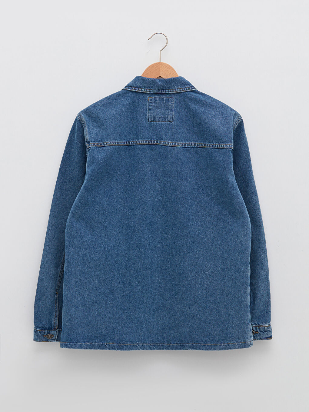 Standard Fit Long Sleeve Men's Jean Jacket-7