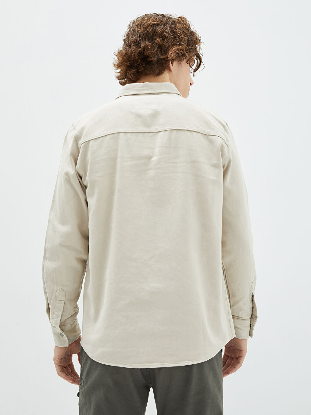 Standard Fit Long Sleeve Men's Jean Jacket-4
