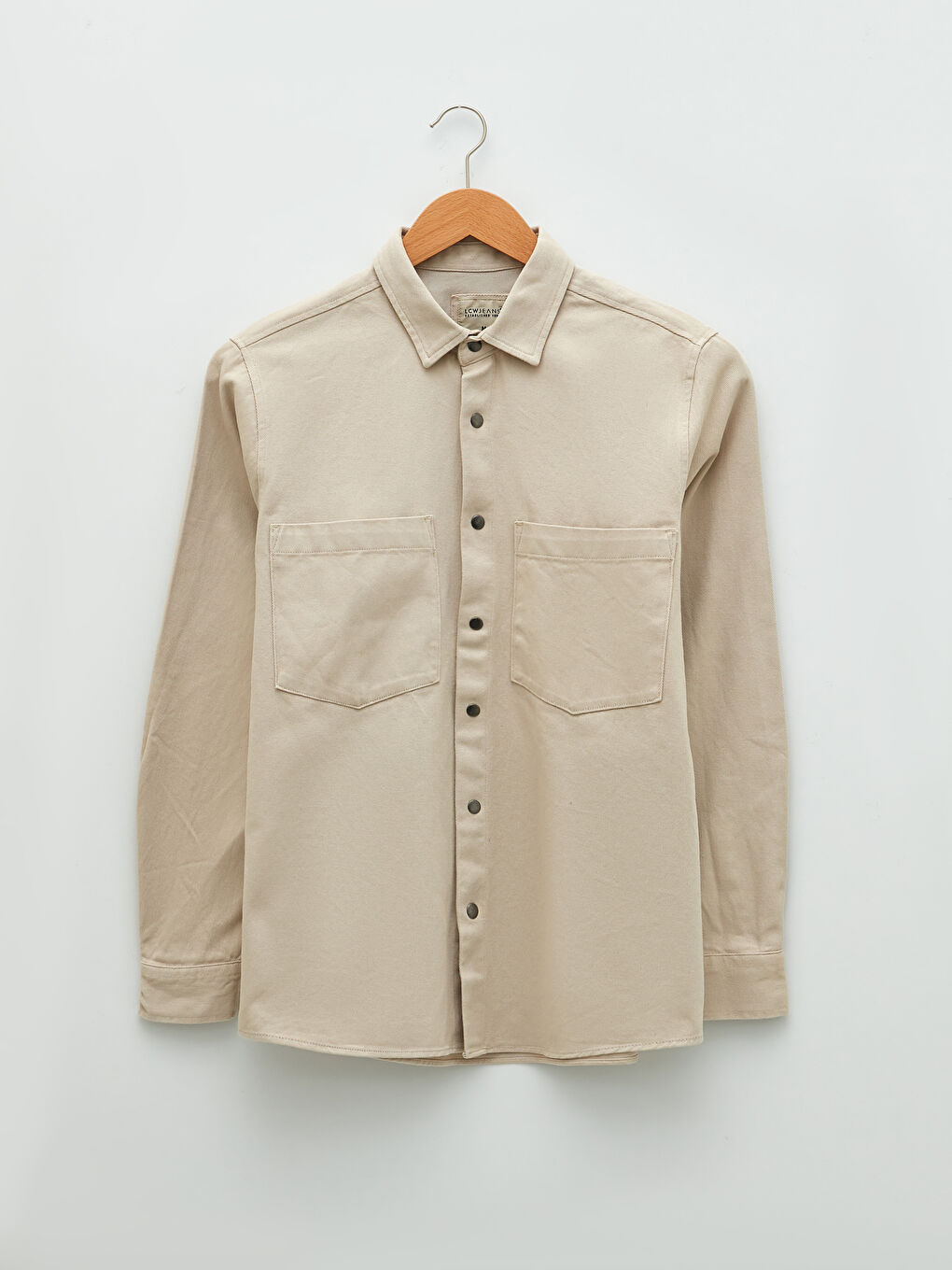 Standard Fit Long Sleeve Men's Jean Jacket-5
