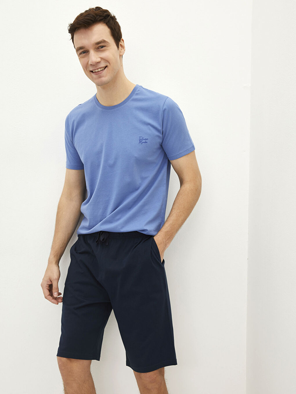 Regular Fit Men's Short Pyjama Set
